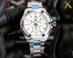 Replica Tag Heuer Aquaracer 43mm Mens Watch Stainless Steel White Dial